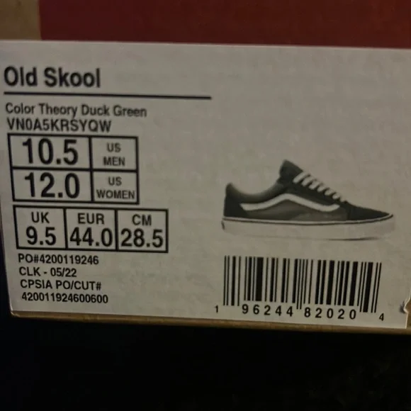 Vans | Shoes | Green Old Skool Vans Brand New In The Box  display picture 2